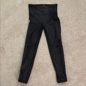 SPANX Black Quilted Leggings
